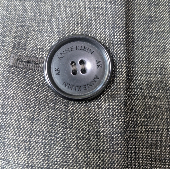 Anne Klein Women’s Short Jacket Suit Coat Brown Black Stretch Shimmer Size 14 - Picture 11 of 16